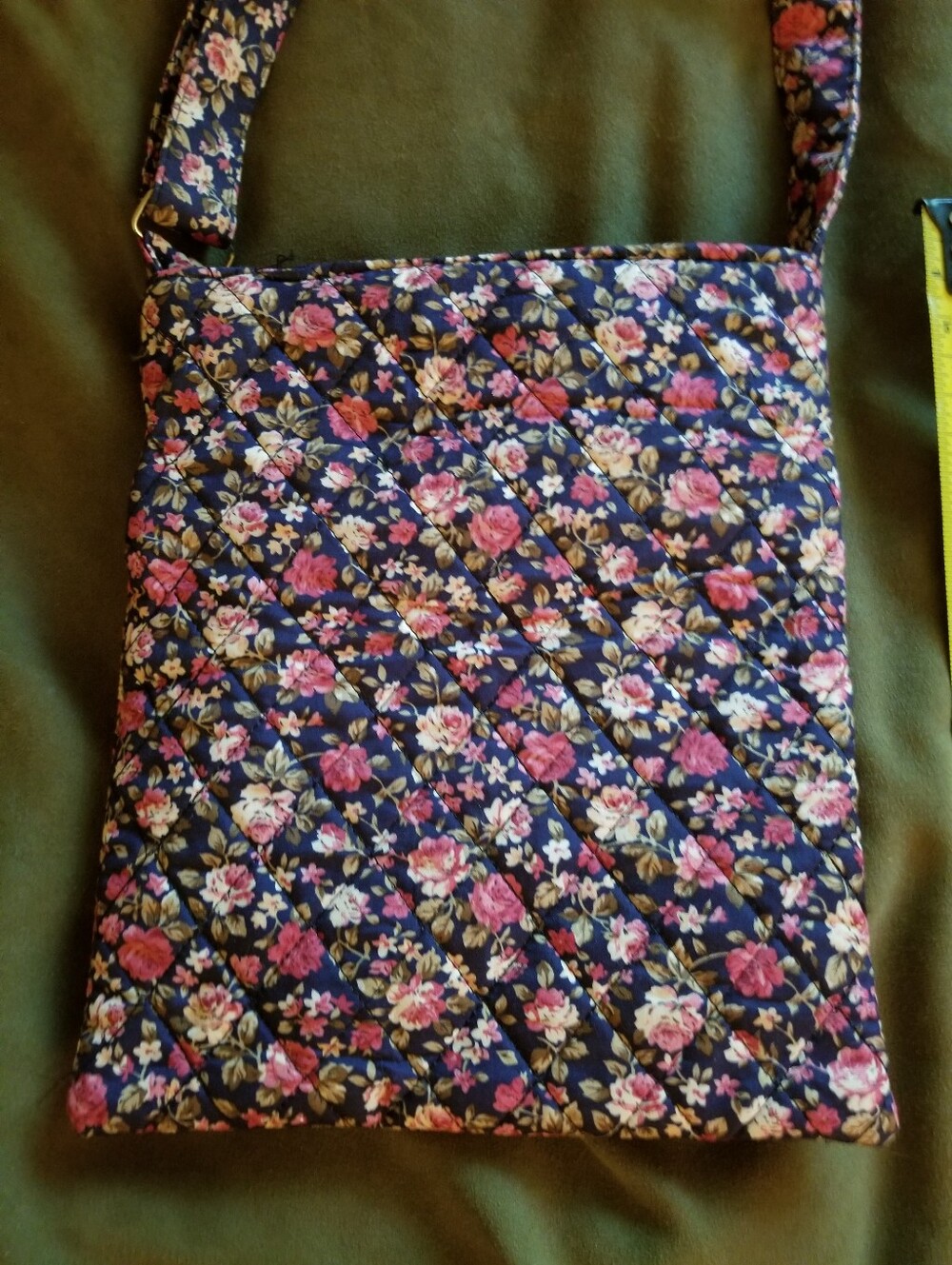 Floral Navy and Pink Women's  Bag